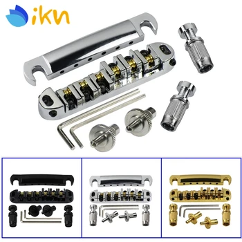 New Set of Roller Saddle Tune-O-Matic Electric Guitar Bridge & Tailpiece for LP Style Guitar, Black -Chrome-Golden
New Set of Roller Saddle Tune-O-Matic Electric Guitar Bridge & Tailpiece for LP Style Guitar, Black -Chrome-Golden