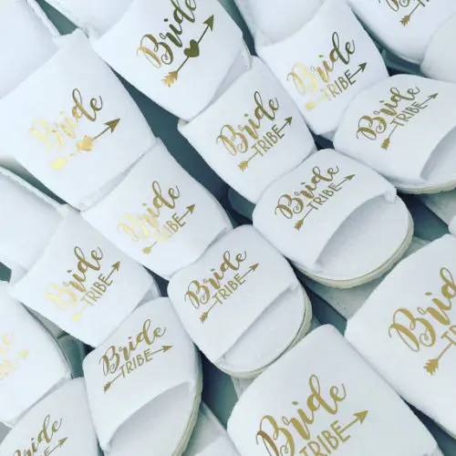 Fashion Bride slippers bride-tribe bridesmaid maid-of-honour bridal-party spa day hen night wedding party favors
Fashion Bride slippers bride-tribe bridesmaid maid-of-honour bridal-party spa day hen night wedding party favors