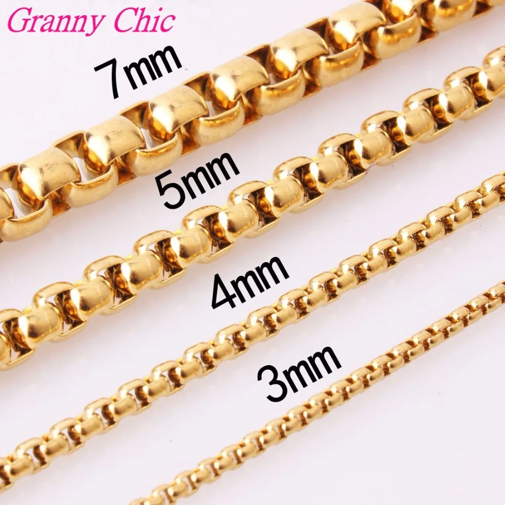 Wholesale 8"-40" Silver/Gold/Black 316L Stainless Steel 2/3/4/5/7mm Rolo Chain Pendant Necklace Bracelet Jewelery for women/men
Wholesale 8"-40" Silver/Gold/Black 316L Stainless Steel 2/3/4/5/7mm Rolo Chain Pendant Necklace Bracelet Jewelery for women/men