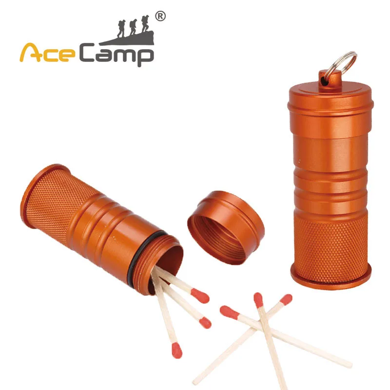 AceCamp Outdoor Camping Hiking Sports Aluminum Match Matches Box Keyring Waterproof Survival Case 2 Pieces Pack Orange
AceCamp Outdoor Camping Hiking Sports Aluminum Match Matches Box Keyring Waterproof Survival Case 2 Pieces Pack Orange