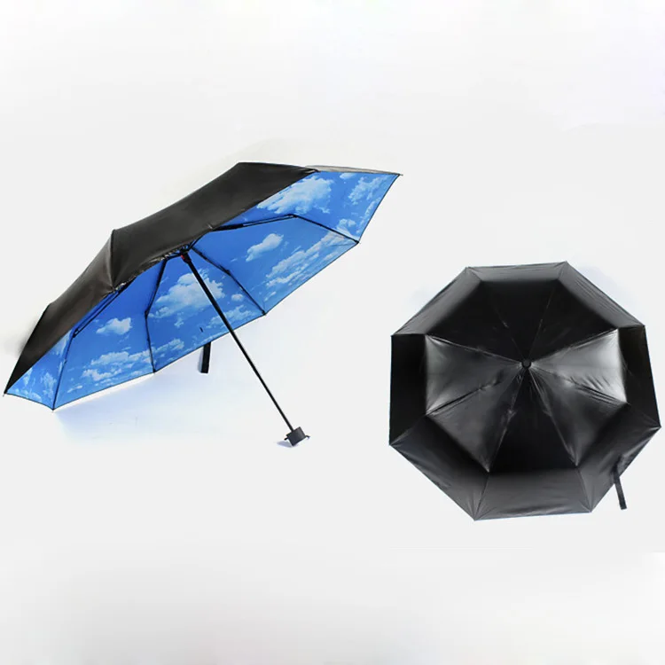 Anti-UV Blue Sky white cloud Umbrellas Sun Protection Princess Parasols Rain Umbrella 3 Folding Gift Parasol
Anti-UV Blue Sky white cloud Umbrellas Sun Protection Princess Parasols Rain Umbrella 3 Folding Gift Parasol