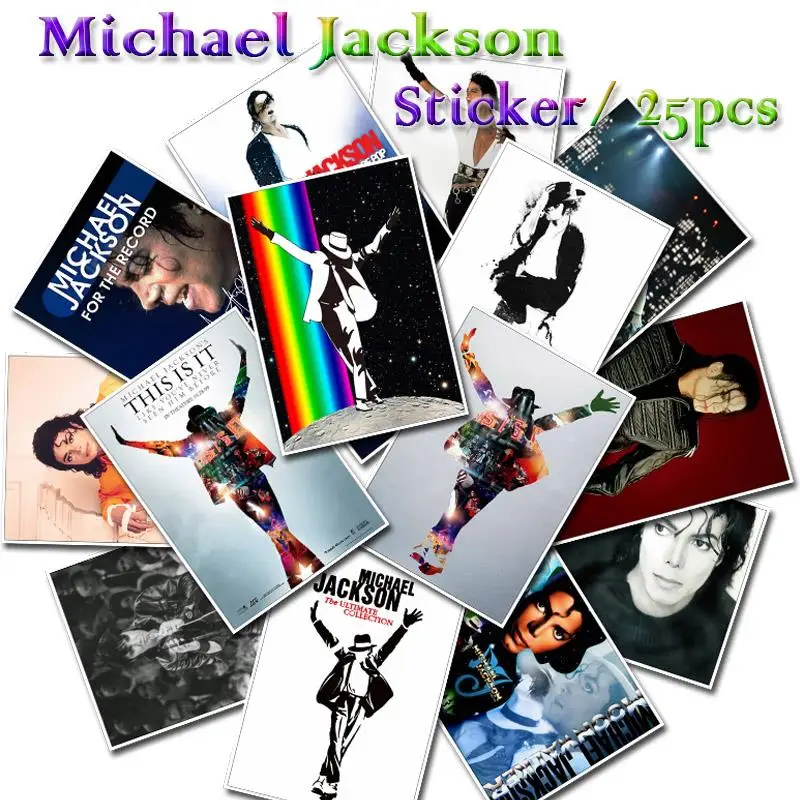25 Pcs/Lot Michael Jackson Bedroom Vinyl Waterproof Sticker Decals for Skateboard Refrigerator Laptop Guitar & Bass Accessories
25 Pcs/Lot Michael Jackson Bedroom Vinyl Waterproof Sticker Decals for Skateboard Refrigerator Laptop Guitar & Bass Accessories