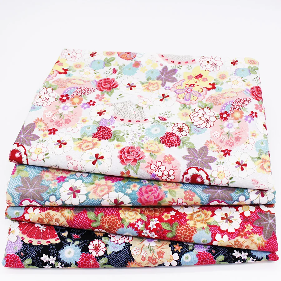 Printed Cotton Fabric Patchwork Flower Cloth For Sewing Handmade DIY Quilting Tissue Material Japanese Fabric Half Meter
Printed Cotton Fabric Patchwork Flower Cloth For Sewing Handmade DIY Quilting Tissue Material Japanese Fabric Half Meter