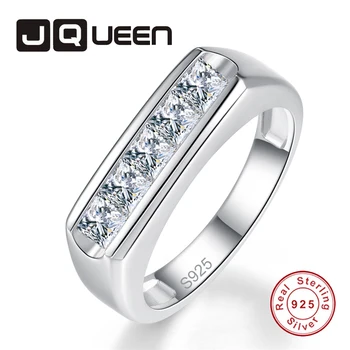 JQUEEN 3*3mm Square White Zircon Men's Ring 100% S925 Sterling Silver Ring Men Fine Jewelry Best Gift For Husband with Box
JQUEEN 3*3mm Square White Zircon Men's Ring 100% S925 Sterling Silver Ring Men Fine Jewelry Best Gift For Husband with Box