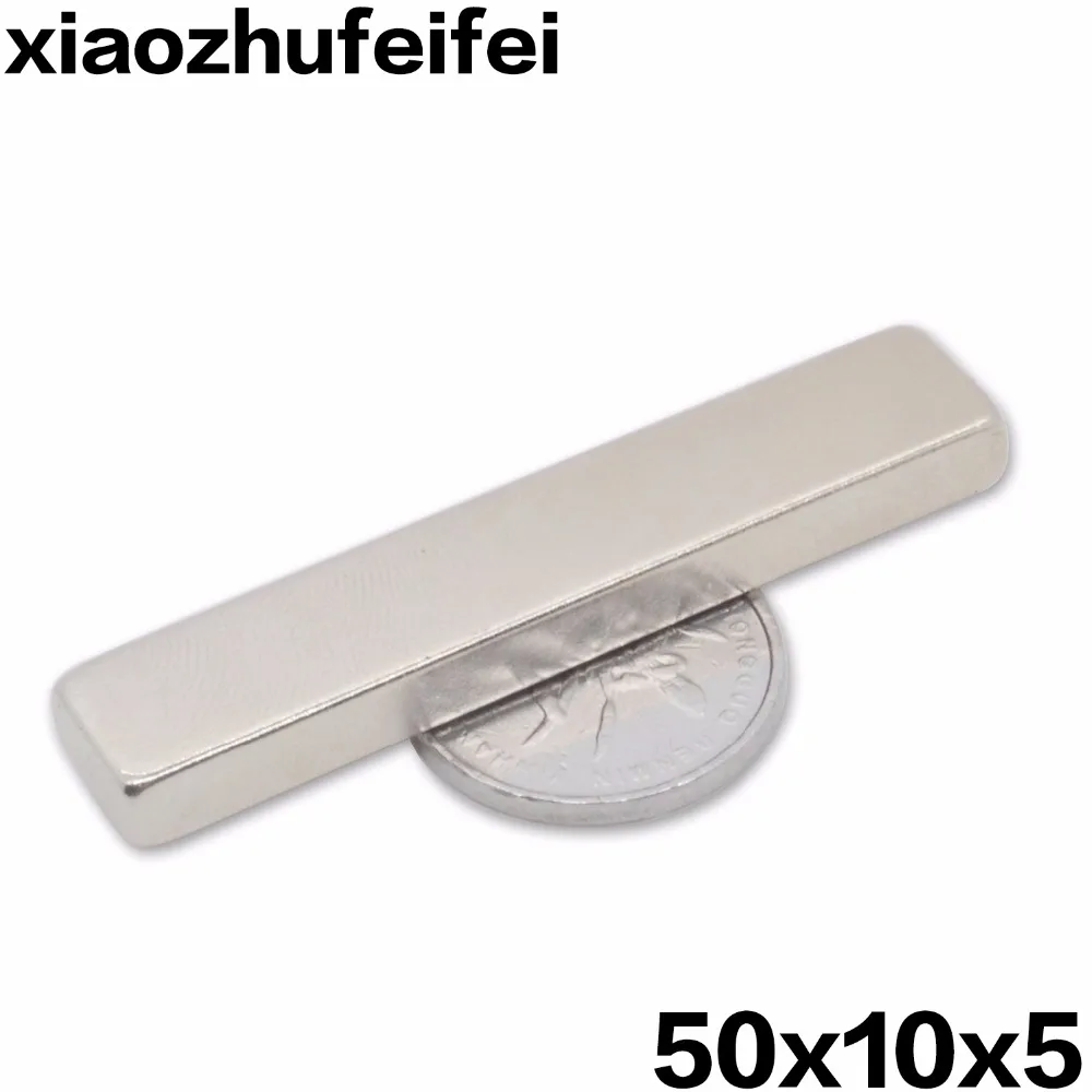 Сильный неодимовый редкоземельный магнит 50*10*5 50x10x10x5 мм художественное