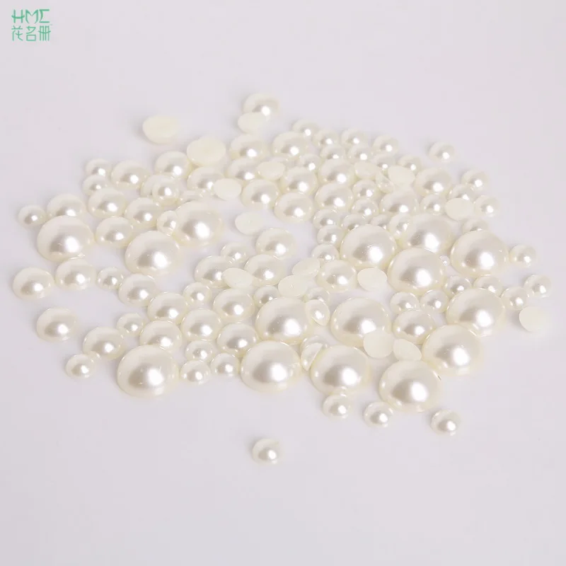 50-1000pcs 12size Ivory Flatback Half Round Plastic ABS Imitation Pearl Beads for DIY Jewelry Craft Scrapbook Decoration
50-1000pcs 12size Ivory Flatback Half Round Plastic ABS Imitation Pearl Beads for DIY Jewelry Craft Scrapbook Decoration