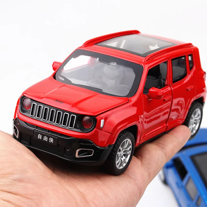 

Electric Alloy mkd3 Scale Car Models Die-cast coche carro Toys for Children mkd3 1:32 auto Vehicle Jeep SUV Renegade Sound light