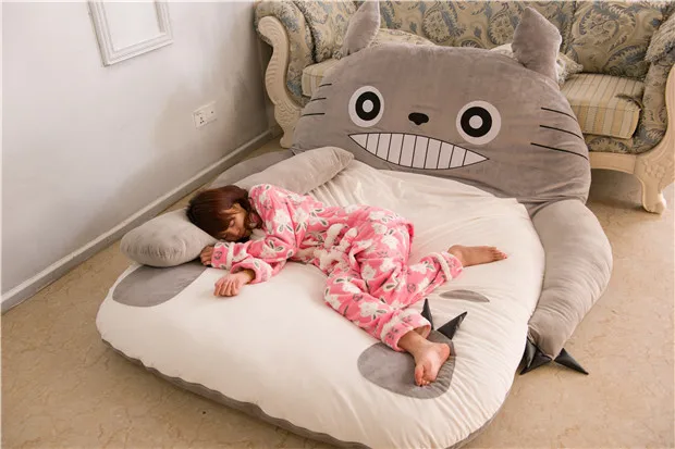 Fancytrader новинка 2015 кровать Totoro 230 см X 180 очень милый гигантский Тоторо двуспальный