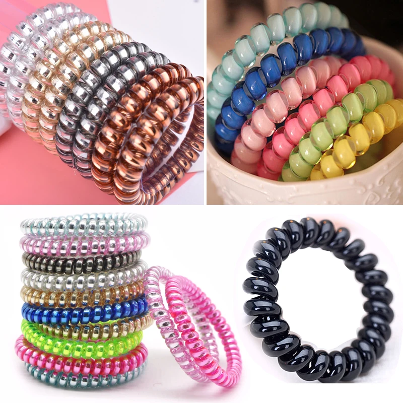 5pcs Telephone Wire Line Elastic Hair Bands Hairband for Girls Headwear Rubber Band Spiral Shape Hair Rope Ties Gum Scrunchies
5pcs Telephone Wire Line Elastic Hair Bands Hairband for Girls Headwear Rubber Band Spiral Shape Hair Rope Ties Gum Scrunchies