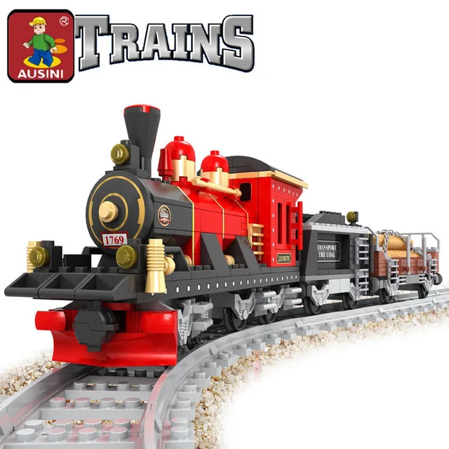 AUSINI 2018 New 410pcs Steam Train Building Blocks Retro train Kids Educational Model Bricks Toy brinquedos diy toys 25705
AUSINI 2018 New 410pcs Steam Train Building Blocks Retro train Kids Educational Model Bricks Toy brinquedos diy toys 25705