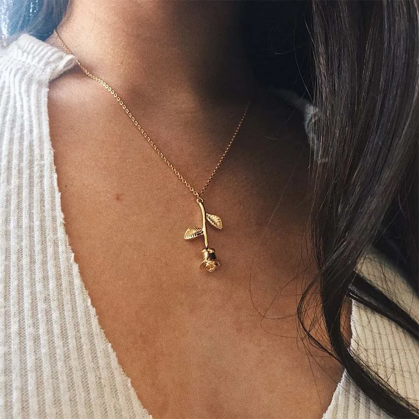 2017 New Women rose flower Gold Chain Choker Necklace gift chocker Jewelry collana Bijoux Femme Joyas mujer Collier ras du cou
2017 New Women rose flower Gold Chain Choker Necklace gift chocker Jewelry collana Bijoux Femme Joyas mujer Collier ras du cou