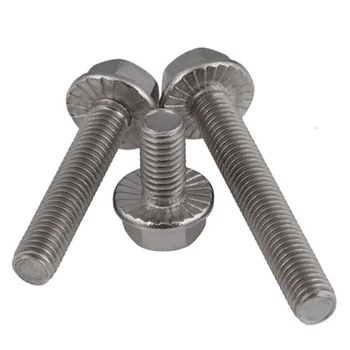 2pcs M8 304 stainless steel Hexagon flange face bolt Belt pad Tooth pattern Anti-slip screw 40mm-60mm Length
2pcs M8 304 stainless steel Hexagon flange face bolt Belt pad Tooth pattern Anti-slip screw 40mm-60mm Length