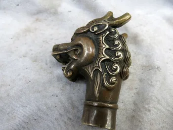 China carved fine brass Foo Dog lion crutch handgrip sculpture handle statue
China carved fine brass Foo Dog lion crutch handgrip sculpture handle statue