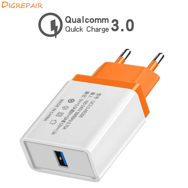 Quick Charge 3.0 2.0 USB EU Plug Charger usb Charger Travel Wall Fast Charge Adapter For Samsung for Xiaomi Tablets Mobile Phone
Quick Charge 3.0 2.0 USB EU Plug Charger usb Charger Travel Wall Fast Charge Adapter For Samsung for Xiaomi Tablets Mobile Phone