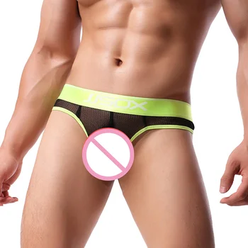 AIIOU Sexy Men's Mesh Briefs Thong Soft Nylon Breathable Sexy Underwear Transparent Gay Sissy Panties Briefs Men Underwear
AIIOU Sexy Men's Mesh Briefs Thong Soft Nylon Breathable Sexy Underwear Transparent Gay Sissy Panties Briefs Men Underwear
