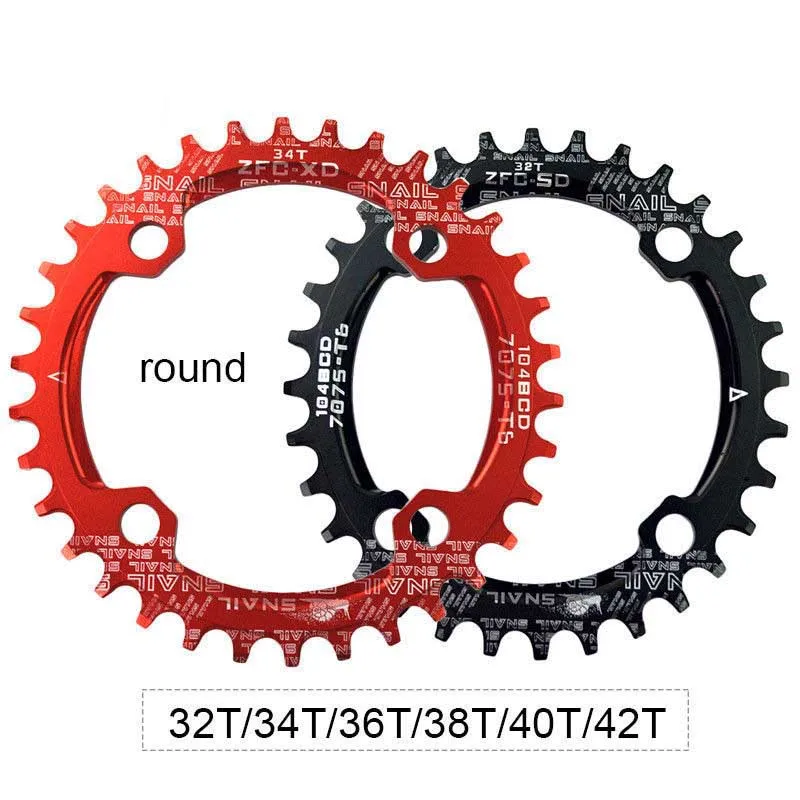 MTB Bicycle Round Shape Chainwheel 32T/34T/36T/38T/40T/42T 104BCD Chainring Bike Circle Crankset Single Plate Bicycle Parts
MTB Bicycle Round Shape Chainwheel 32T/34T/36T/38T/40T/42T 104BCD Chainring Bike Circle Crankset Single Plate Bicycle Parts