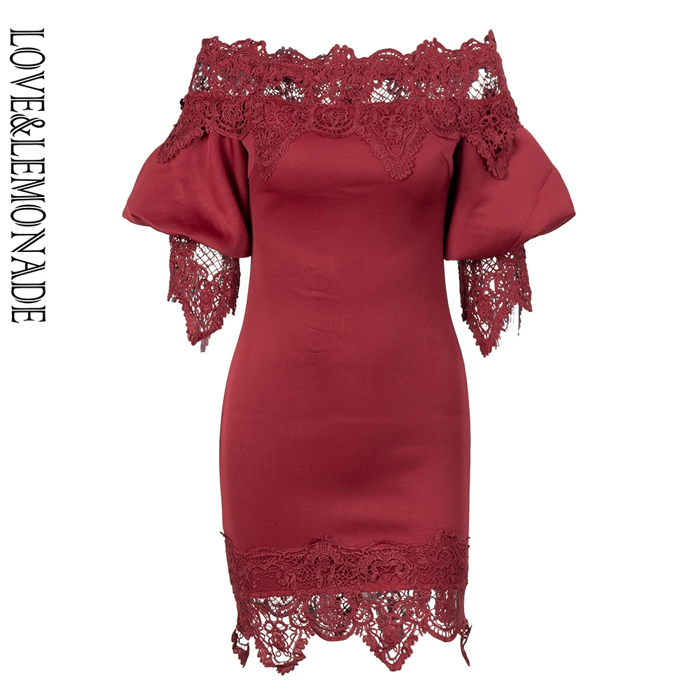 Love&Lemonade Sexy Off-The-Shoulder Lace Decorative Lantern Sleeves Slim Fit Party Dress LM81241-A
Love&Lemonade Sexy Off-The-Shoulder Lace Decorative Lantern Sleeves Slim Fit Party Dress LM81241-A