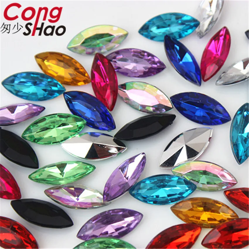 Cong Shao 300pcs 7*15mm Colorful Acrylic Horse Eye Rhinestone trim Sharp bottom stones and crystals Jewellery Accessories CS665
Cong Shao 300pcs 7*15mm Colorful Acrylic Horse Eye Rhinestone trim Sharp bottom stones and crystals Jewellery Accessories CS665