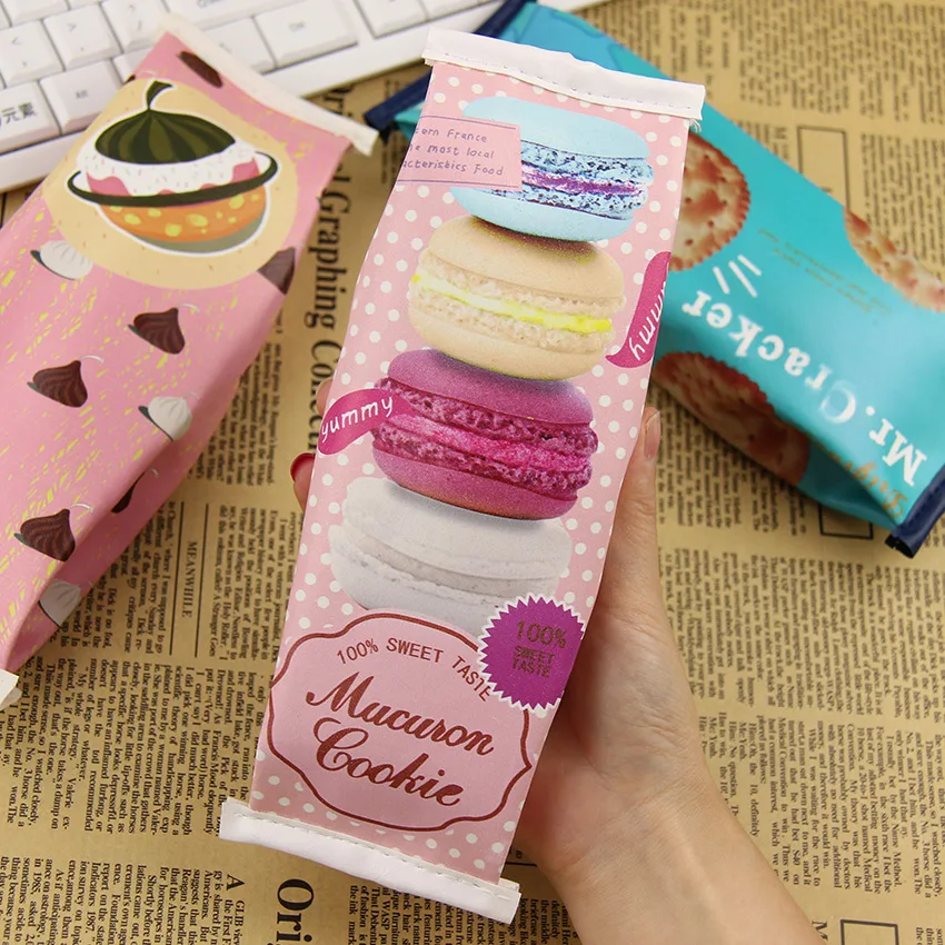 1 PC Korea Fun Macaron Cookies Pencil Bags Creative Stationery Students Snack Pencil Case Give to Children Birthday Gift
1 PC Korea Fun Macaron Cookies Pencil Bags Creative Stationery Students Snack Pencil Case Give to Children Birthday Gift