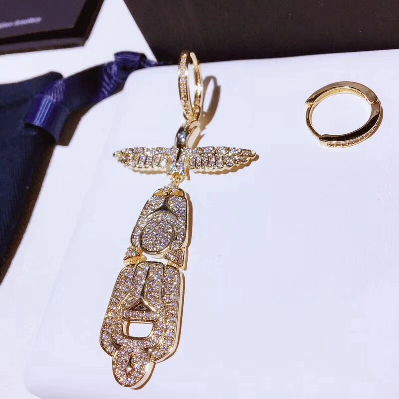 XF JUIN Asymmetry Totem Stud Earring Eagle Wing Animal 925 Silver Ear Pin Zircon Women Feather Egypt Temple Wedding Jewelry
XF JUIN Asymmetry Totem Stud Earring Eagle Wing Animal 925 Silver Ear Pin Zircon Women Feather Egypt Temple Wedding Jewelry