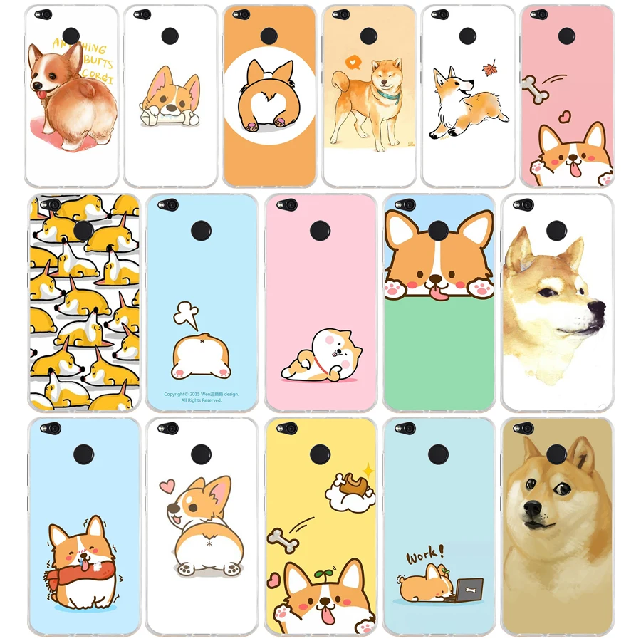 38 ZX Cute Corgi TPU Soft Silicone Phone Case for Xiaomi Redmi 4X 4A 5A 6A 6 Note 5a pro mi a1 8 lite Cover
38 ZX Cute Corgi TPU Soft Silicone Phone Case for Xiaomi Redmi 4X 4A 5A 6A 6 Note 5a pro mi a1 8 lite Cover