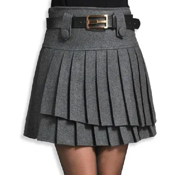 New Autumn And Winter Women Woolen Double Layer Pleated Skirt ,Short Skirt Slim All-match Skirt
New Autumn And Winter Women Woolen Double Layer Pleated Skirt ,Short Skirt Slim All-match Skirt
