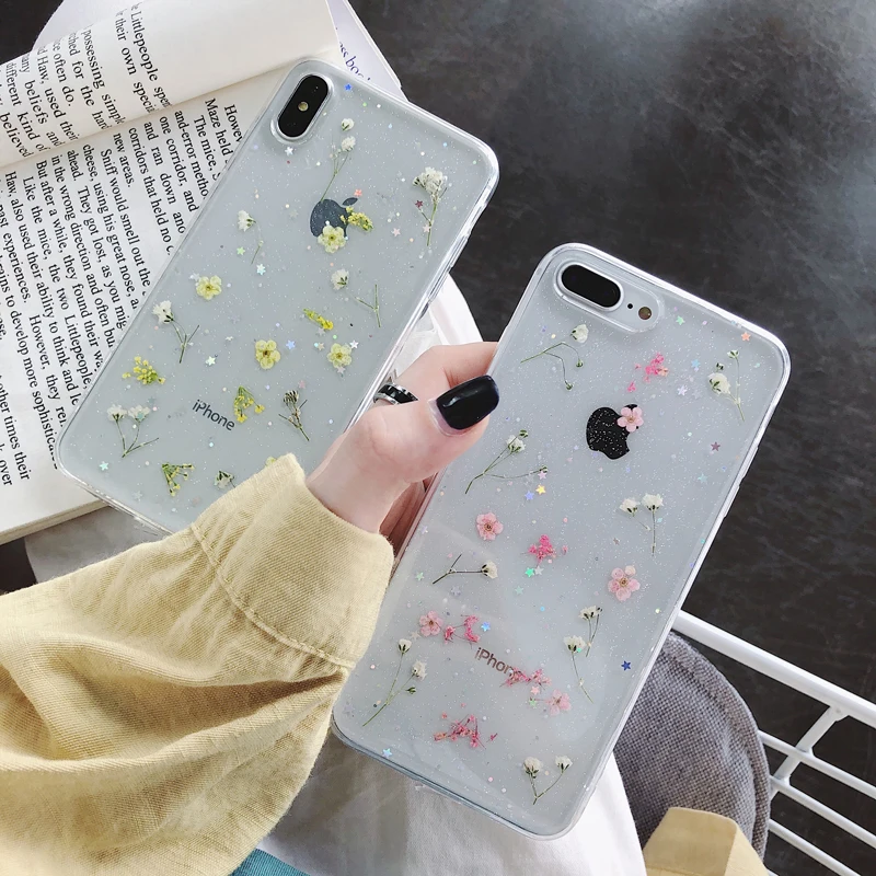 Luxury Handmade Real Flowers Transparent Soft TPU Cover For iphone X 6S 7 8 plus Phone Caes For iphone XR XS MAX back cover case
Luxury Handmade Real Flowers Transparent Soft TPU Cover For iphone X 6S 7 8 plus Phone Caes For iphone XR XS MAX back cover case