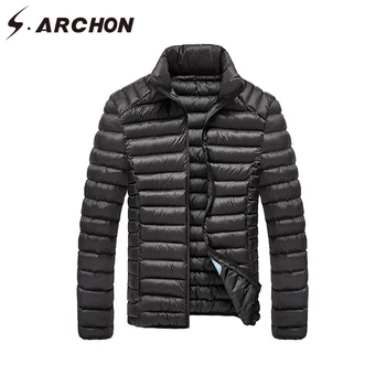 S.ARCHON Winter Thicken Casual Parka Jacket Men Cotton Lightweight Stand Collar Air Force Jacket Male Windproof Outerwear & Coat
S.ARCHON Winter Thicken Casual Parka Jacket Men Cotton Lightweight Stand Collar Air Force Jacket Male Windproof Outerwear & Coat