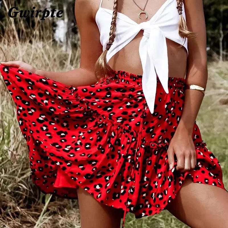 Gwirpte floral print women skirt Elastic waist tiered ruffle short skirt 2019 women A-line casual mini skirt
Gwirpte floral print women skirt Elastic waist tiered ruffle short skirt 2019 women A-line casual mini skirt