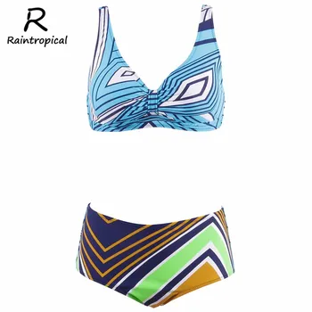 Raintropical Sexy Women Swimwear Plus Size Multicolor Print Swimsuit High Waist Bathing Suit Push Up Bikini Set Halter Top Suits
Raintropical Sexy Women Swimwear Plus Size Multicolor Print Swimsuit High Waist Bathing Suit Push Up Bikini Set Halter Top Suits