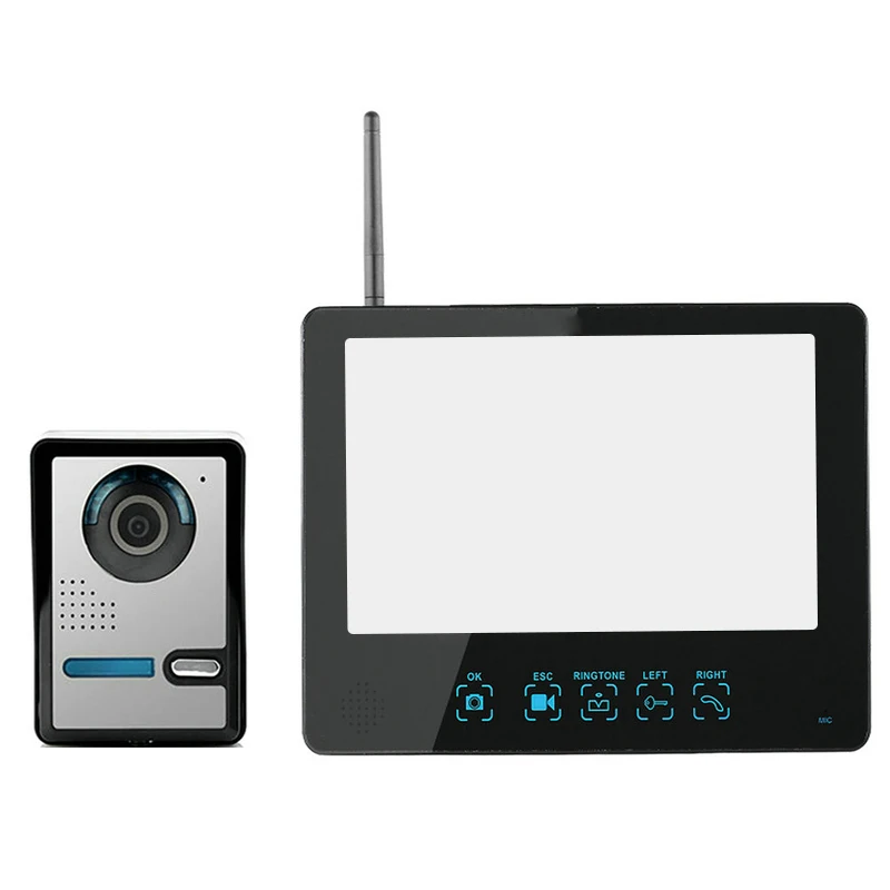 Mountainone 9 Inch Wireless Video Doorbell Video Tape With European Standard Plug Infrared Rain Intercom System Black +Silver
Mountainone 9 Inch Wireless Video Doorbell Video Tape With European Standard Plug Infrared Rain Intercom System Black +Silver