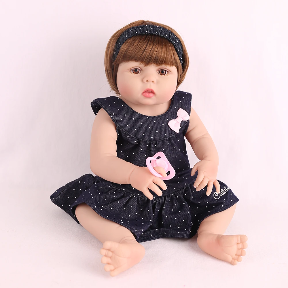 Complete Silicone Doll reborn 22inch 55cm Reborn Baby Dolls Lifelike Bebes reborn bonecas infantil meninas lol girl doll gift
Complete Silicone Doll reborn 22inch 55cm Reborn Baby Dolls Lifelike Bebes reborn bonecas infantil meninas lol girl doll gift