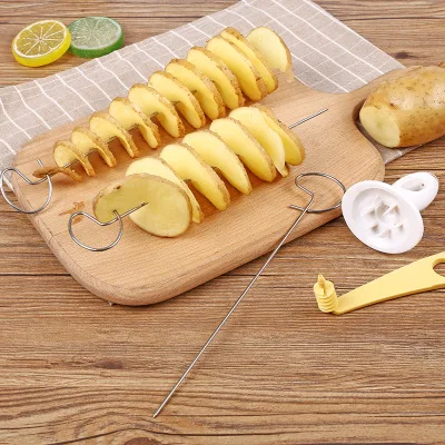 Cyclone potato slicer home large rotating potato tower spiral sliced knife skewer hand-cut potato rolls
Cyclone potato slicer home large rotating potato tower spiral sliced knife skewer hand-cut potato rolls