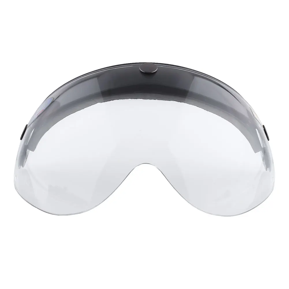 Clear Pilot-Style Motorcycles Biker Helmet 3-Snap Visor lens Wind Shield 
Clear Pilot-Style Motorcycles Biker Helmet 3-Snap Visor lens Wind Shield