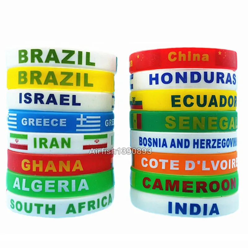 1pc Country Flag Pattern Silicone Bracelet Men Women Sport Match Rubber Hologram Bangle Wristbands Wrist Band Accessories Gifts
1pc Country Flag Pattern Silicone Bracelet Men Women Sport Match Rubber Hologram Bangle Wristbands Wrist Band Accessories Gifts
