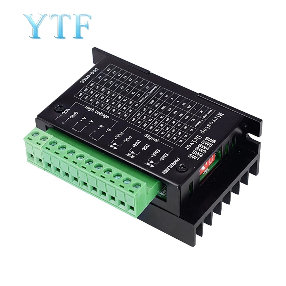 34/42/57/86 stepper motor driver 32 subdivision TB6600 upgrade version 4.0A 42V (pulse 3-24V)
34/42/57/86 stepper motor driver 32 subdivision TB6600 upgrade version 4.0A 42V (pulse 3-24V)