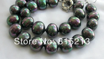 ddh001307 stunning big 15mm baroque black south sea shell pearl necklace 
ddh001307 stunning big 15mm baroque black south sea shell pearl necklace