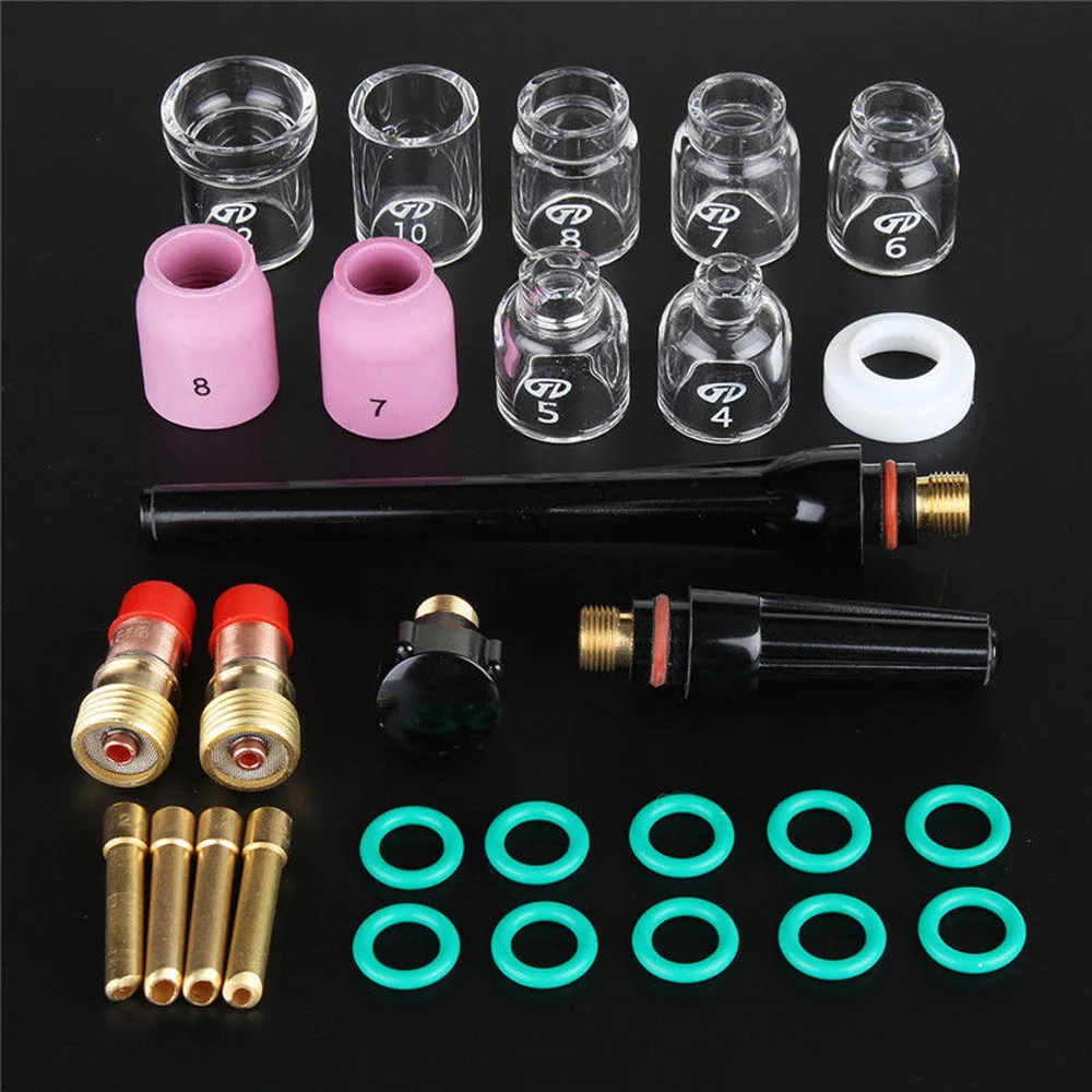Kit Accosseries Set Welding For WP-17/18/26 Consumables Joint Electrode Torch Clamps Gun Stubby Saver Gas Lens
Kit Accosseries Set Welding For WP-17/18/26 Consumables Joint Electrode Torch Clamps Gun Stubby Saver Gas Lens