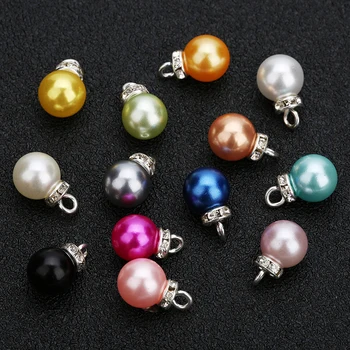 20pcs/lot 10mm Beads Round Rhinestone ABS Imitation Pearls CharmS PendantS For Earring Bracelet Hair Jewelry Making Findings
20pcs/lot 10mm Beads Round Rhinestone ABS Imitation Pearls CharmS PendantS For Earring Bracelet Hair Jewelry Making Findings