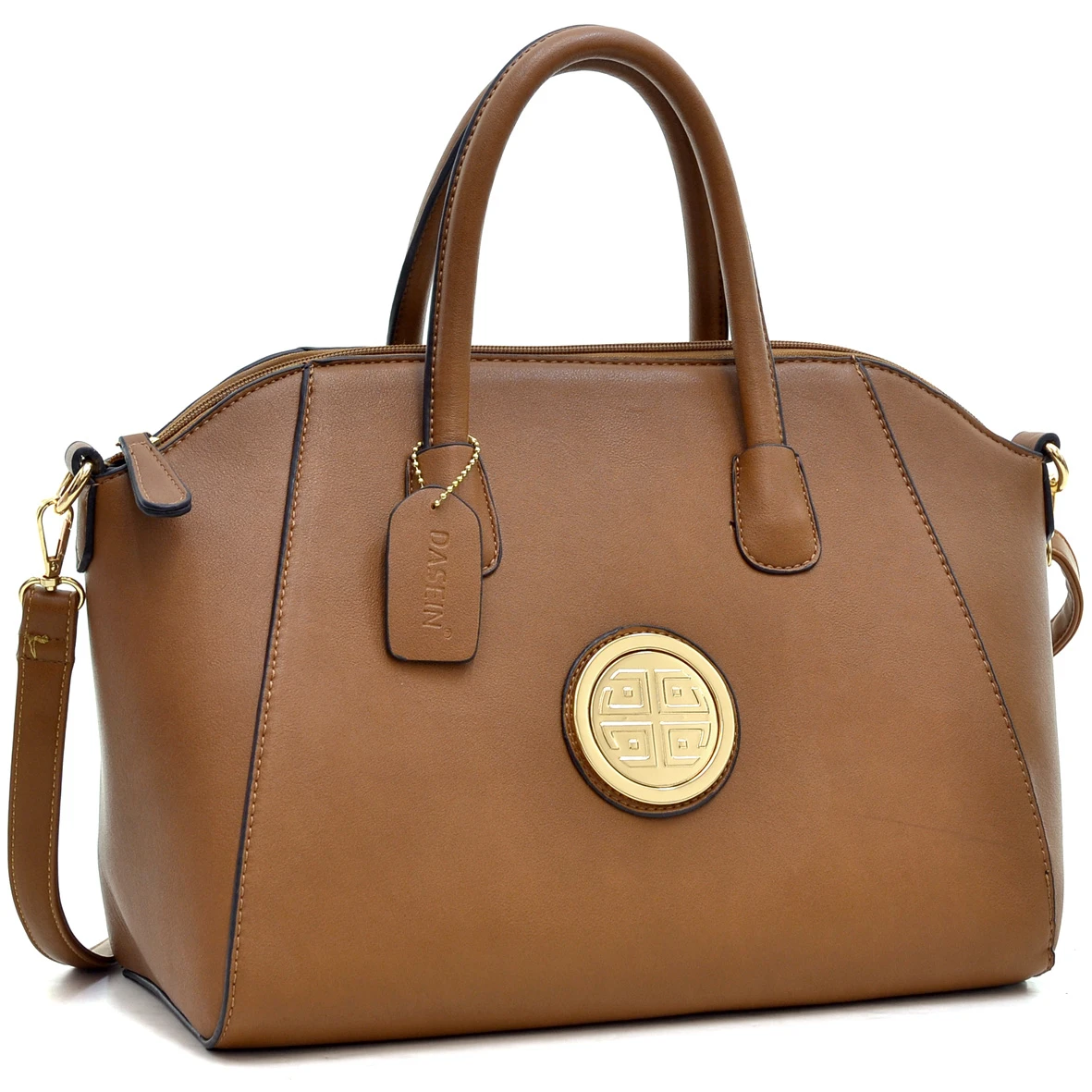 Dasein<ALIMT >®</ALIMT> Faux Leather Weekender Satchel with Removable Strap (2)