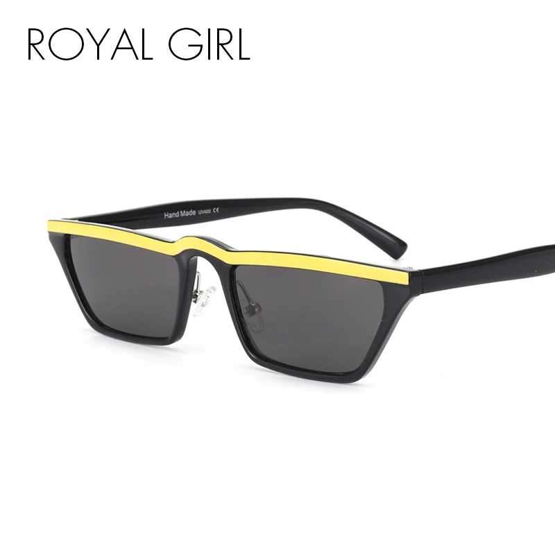 ROYAL GIRL Women Cat Eye Sunglasses Classic Brand Designer Vintage Flat Top Small Acetate Frame Sunglasses Black Red Shade SS526
ROYAL GIRL Women Cat Eye Sunglasses Classic Brand Designer Vintage Flat Top Small Acetate Frame Sunglasses Black Red Shade SS526