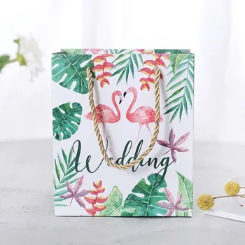 New 10pcs small size15x8x17.5cm wedding Forest flamingo candy box tote bag creative mori wedding gift bag box with hand gift bag
New 10pcs small size15x8x17.5cm wedding Forest flamingo candy box tote bag creative mori wedding gift bag box with hand gift bag