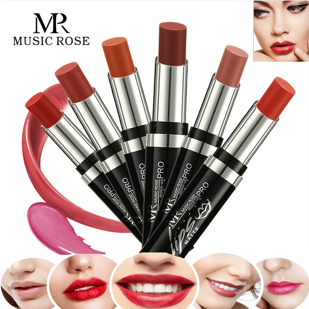 MUSIC ROSE Brand 24 Colors Red Lipstick Korean Makeup Matte Waterproof Lipstick for Women Nude Lipstick Matte Long Lasting Gifts
MUSIC ROSE Brand 24 Colors Red Lipstick Korean Makeup Matte Waterproof Lipstick for Women Nude Lipstick Matte Long Lasting Gifts