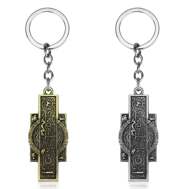 HBO Game of Thrones Keychain Vintage Alloy Logo Pendant Geometric Keyring Key Chain Car bag Charm Rings Souvenirs Chaveiro Gift
HBO Game of Thrones Keychain Vintage Alloy Logo Pendant Geometric Keyring Key Chain Car bag Charm Rings Souvenirs Chaveiro Gift