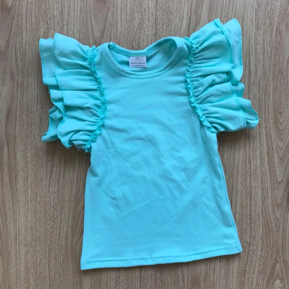 2018 solid colors summer tops kids summer colors flutter sleeves girls top t shirts wholesale
2018 solid colors summer tops kids summer colors flutter sleeves girls top t shirts wholesale