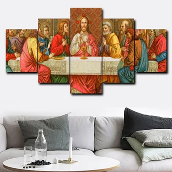 5 Pieces The Last Supper Oil Painting Posters and Print Wall Art Canvas Painting Famous Pictures for Living Room Cuadros Decor
5 Pieces The Last Supper Oil Painting Posters and Print Wall Art Canvas Painting Famous Pictures for Living Room Cuadros Decor