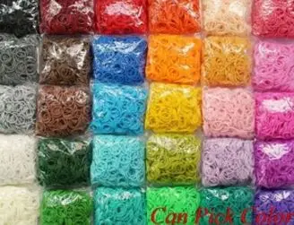 600 bands+24 S-Clips/pack Elastic Rubber Family Candy Colorful Bracelet Loom Bands Multy DIY Silicone Refills hotsale jewelry | Украшения и