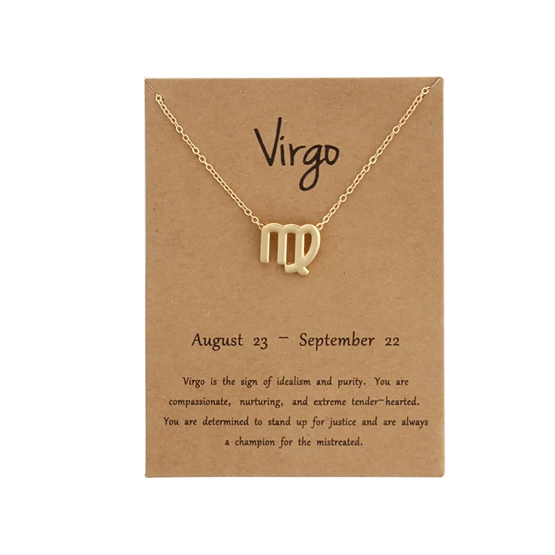 1 Pcs Fashion Jewelry Zodiac 12 Constellation Virgo Pendant Necklace For Women Gifts
1 Pcs Fashion Jewelry Zodiac 12 Constellation Virgo Pendant Necklace For Women Gifts