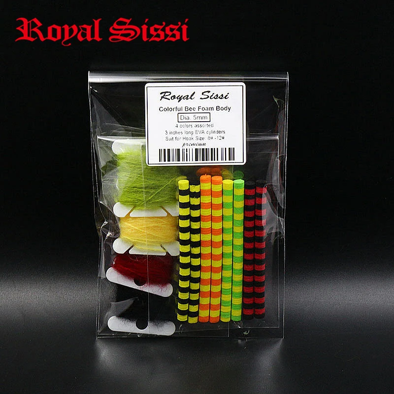 4styles assorted Bee foam bodies combo 3inches long EVA foam cylinders 5mm diameter yellow jacket bodies dry fly tying materials
4styles assorted Bee foam bodies combo 3inches long EVA foam cylinders 5mm diameter yellow jacket bodies dry fly tying materials