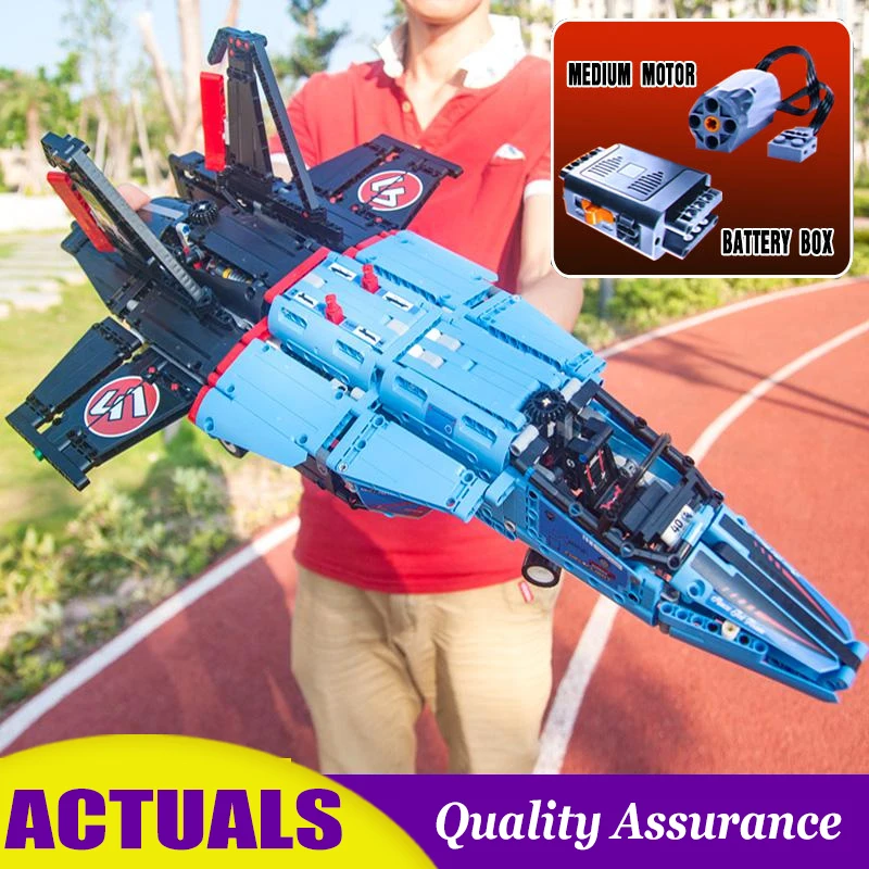 Motorized Air Race Jet Compatible Lego 42066 20031 Technic Building Blocks Private Plane Model Bricks with Power Function
Motorized Air Race Jet Compatible Lego 42066 20031 Technic Building Blocks Private Plane Model Bricks with Power Function